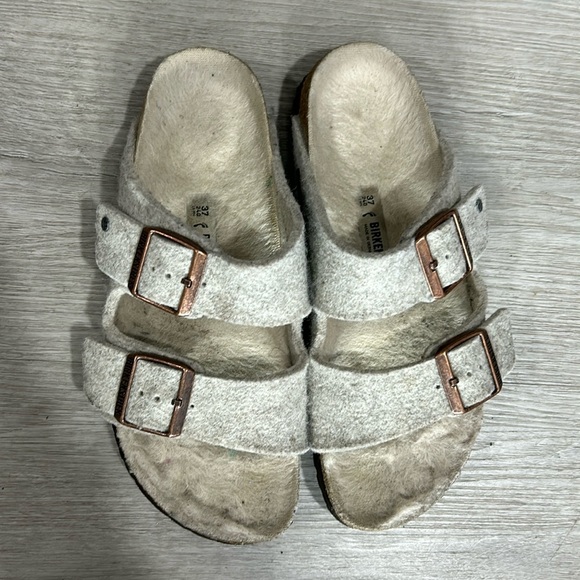 Birkenstock Arizona Rivet in felt eggnog - Picture 3 of 11